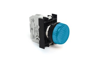B Serisi Plastik Ba9S Duylu Mavi 22 mm Sinyal